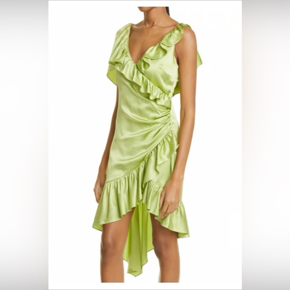 Cinq À Sept Silk Petunya Midi Dress in Prickly Pear, Size 2